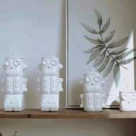 Набор из 3-х керамических чашек &quot;Робот&quot; - Набор из 3-х керамических чашек "Робот"